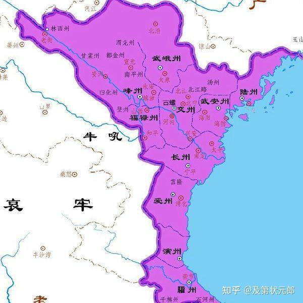 唐朝时期交州地图图片