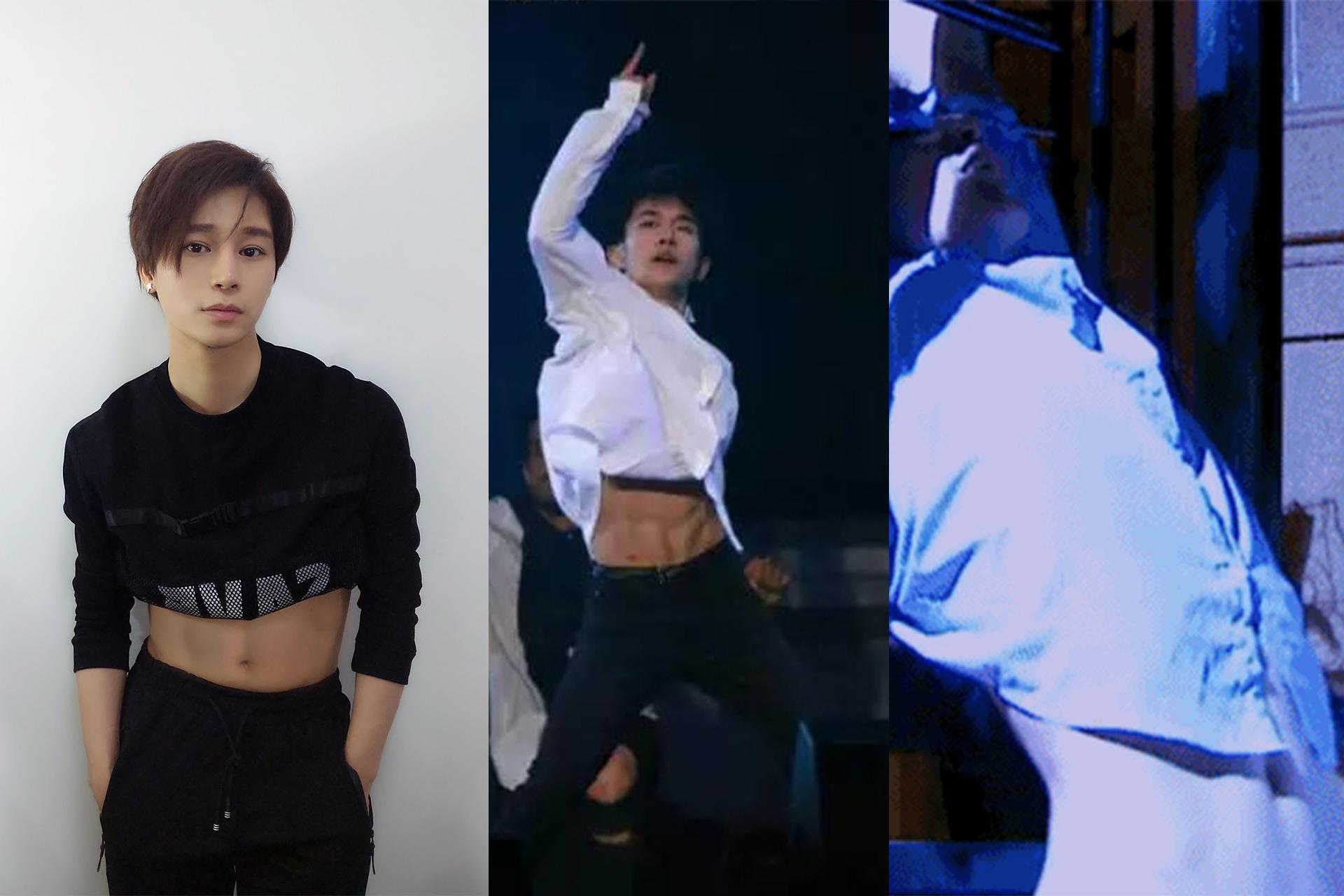 陈奕天2018性感小腹肌亮相粉丝称易烊千玺即视感