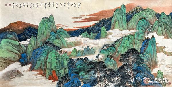 国画典藏：当代名家叶大隐作品中式山水画- 知乎