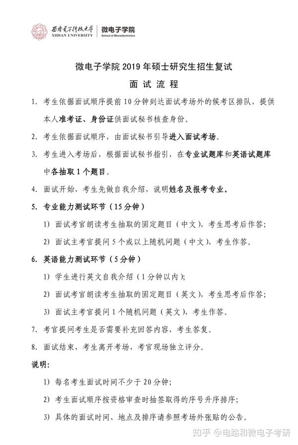 西电微电子学院复试大纲 知乎