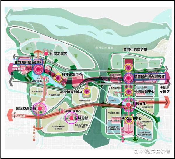 【郑州中原科技城总体城市设计】官方发布，你必须把握这几个“核、心、点” - 知乎