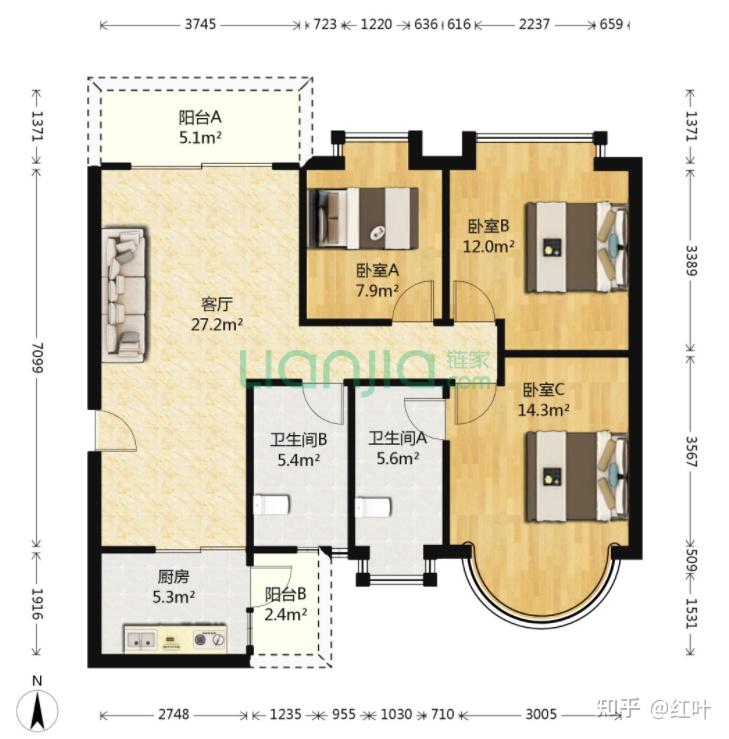 洪湖深港国际户型图图片