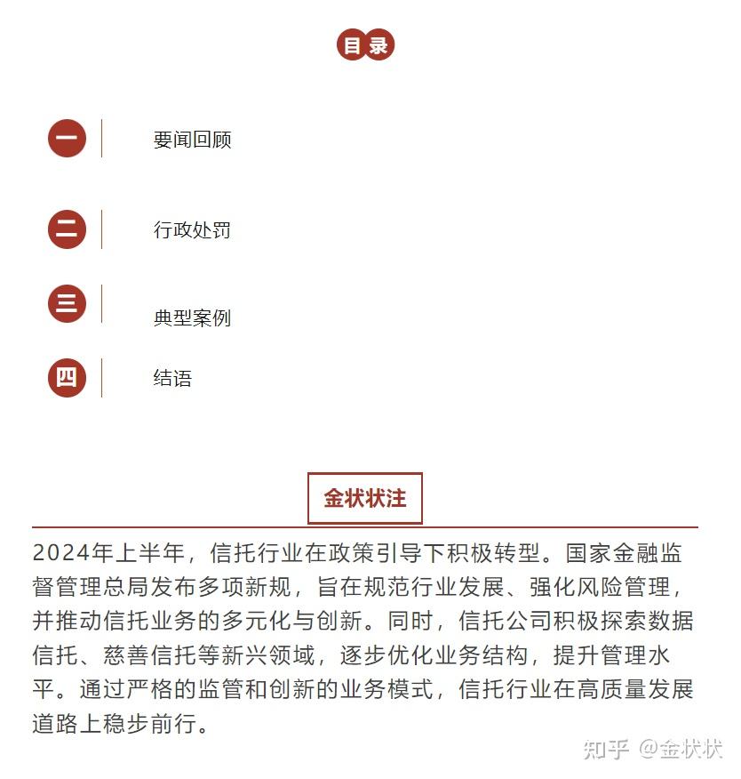 2024年信托行业半年度观察 - 知乎