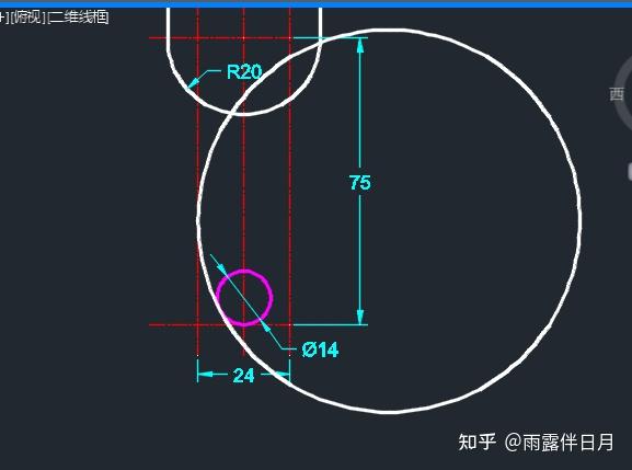 工程製圖如何確定框內圓弧圓心