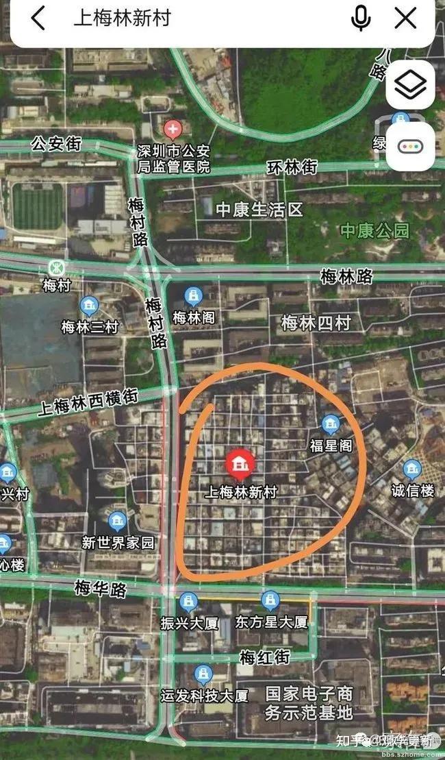 福田上梅林祠堂村旧改项目