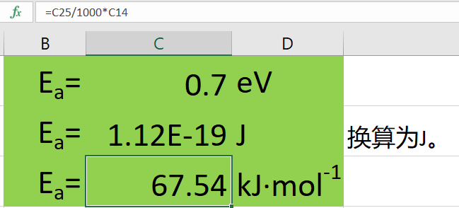 KJ/mol与ev之间如何转化？ - 知乎