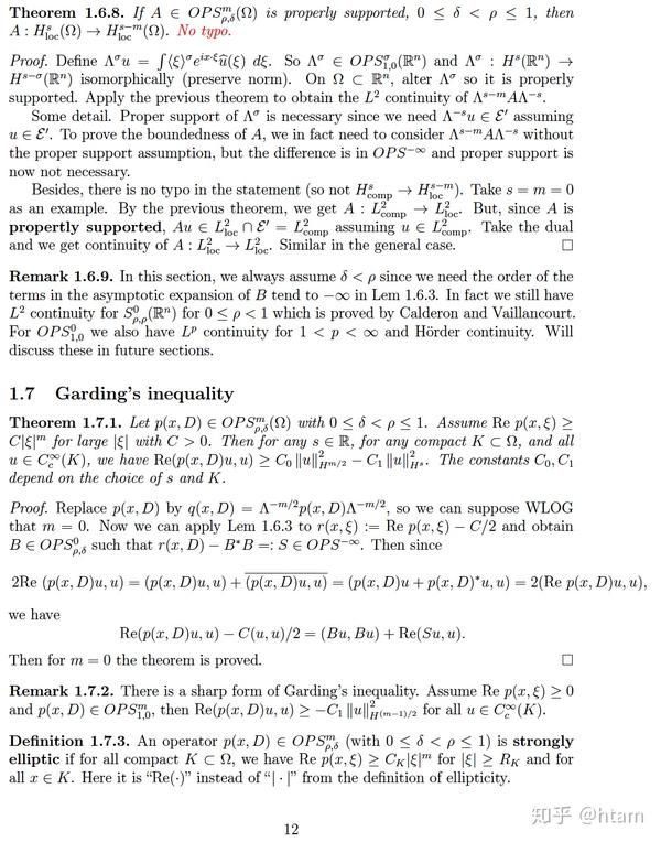 Pseudodifferential operators chapter 2 