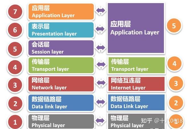 計網網絡分層模型七層四層五層