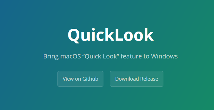 QuickLook在Windows中快速预览各种文件的开源免费软件 - 知乎