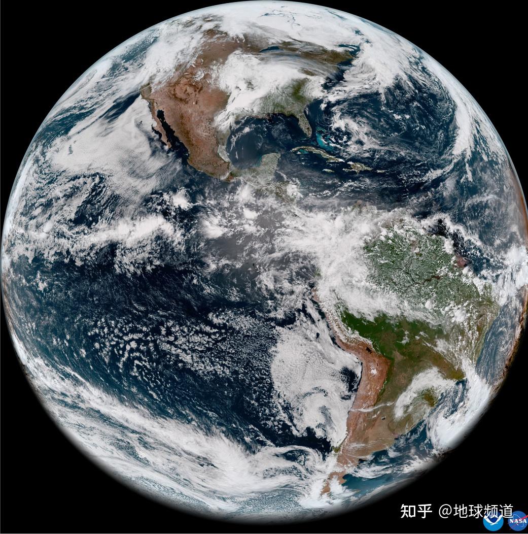 来自轨道的地球noaa首次展示goes18的图像