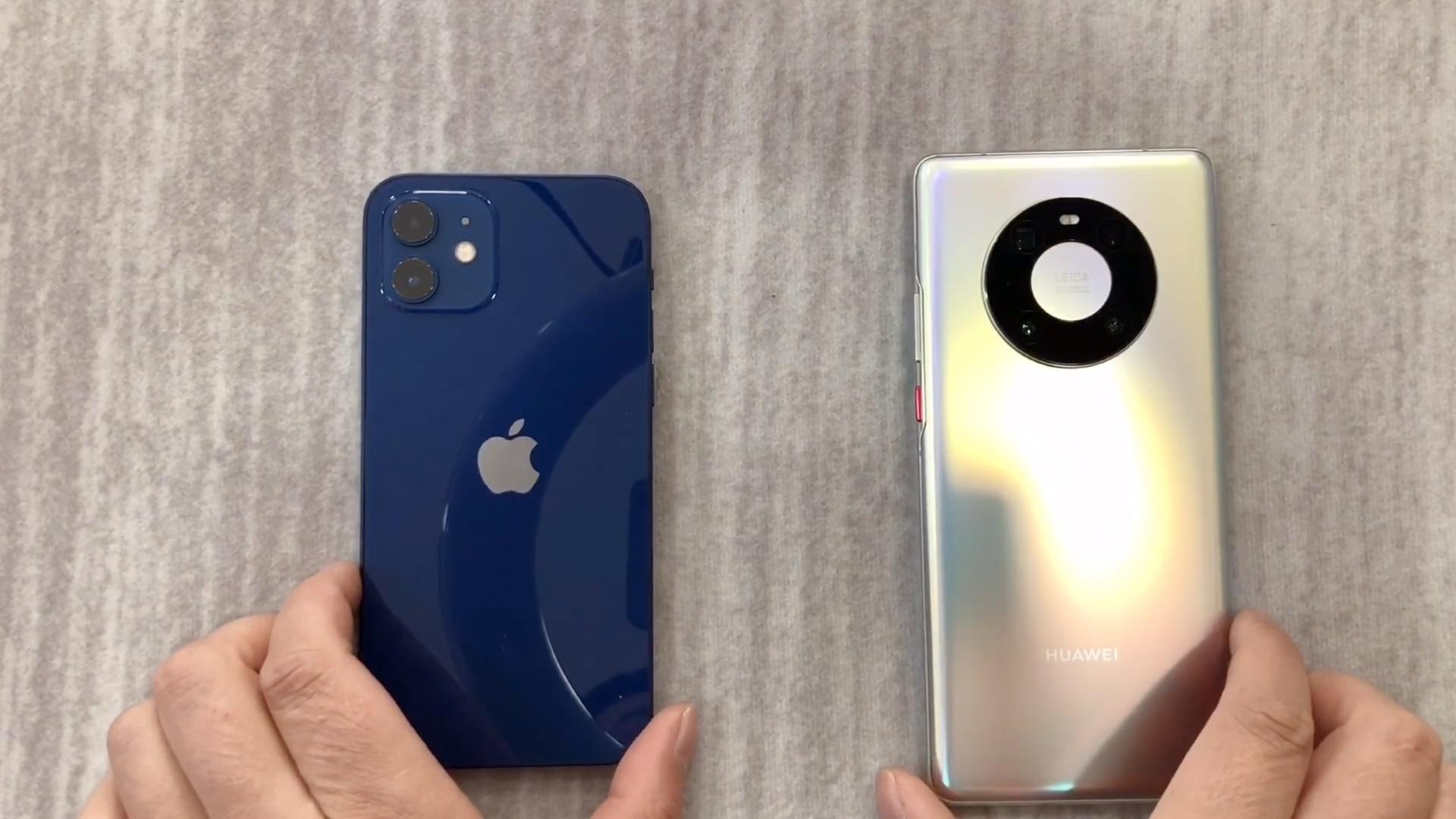 苹果12和华为mate40速度对比,结果好尴尬,华为仍需努力啊,杀后台也