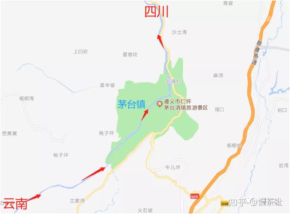 贵州仁怀市茅台镇地图图片