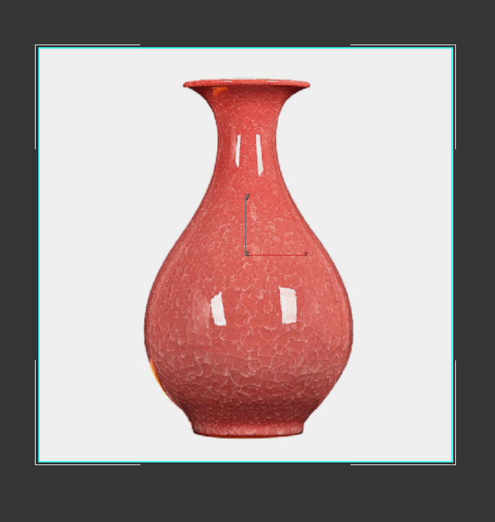 首先在网上找了个花瓶图片,打开3dmax在前视图或者左视图创建一个平面