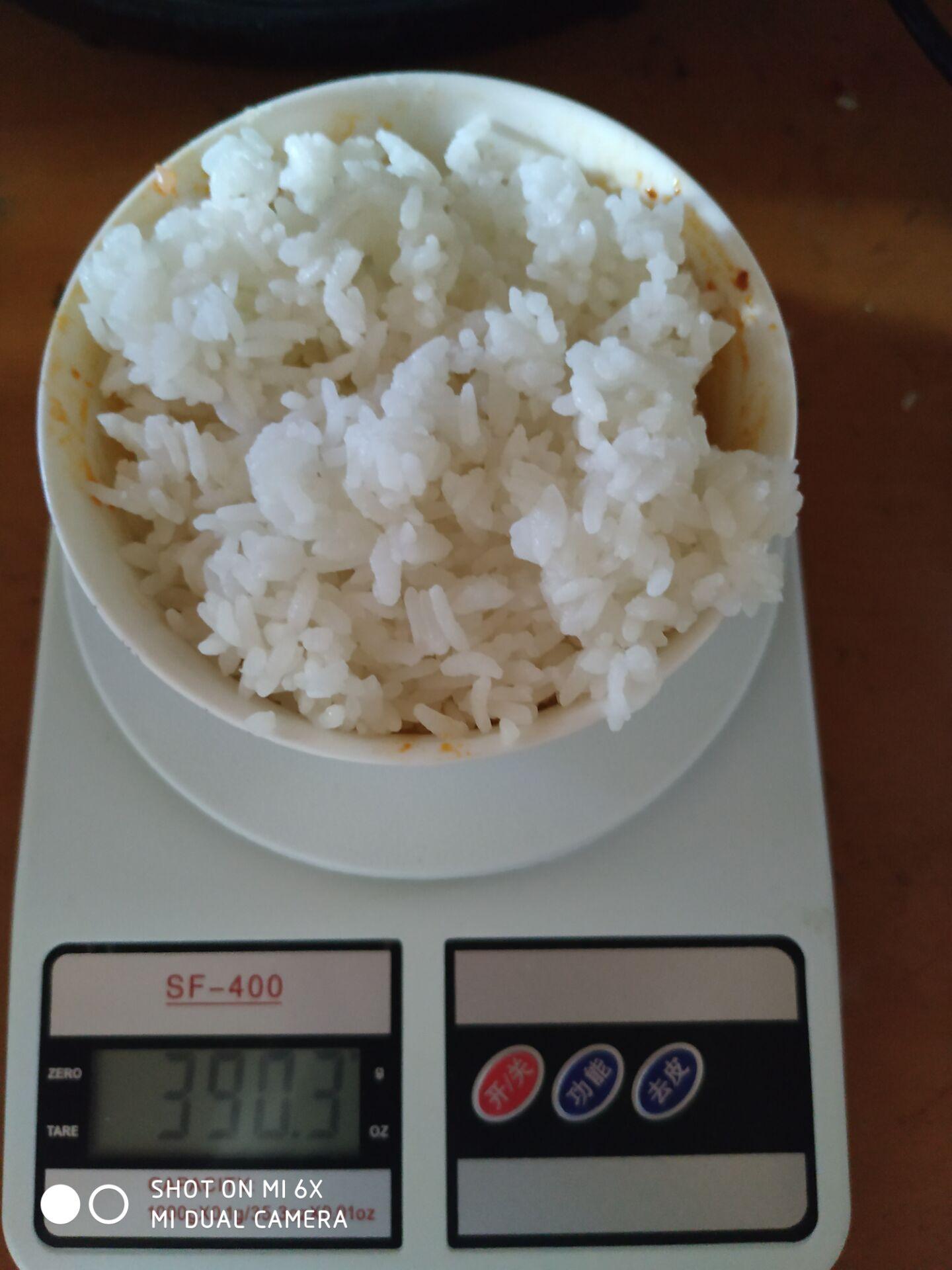 50g熟米饭图图片
