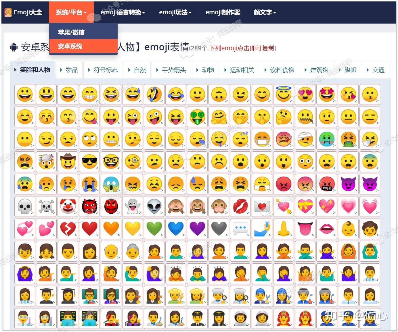 emoji表情来源图片