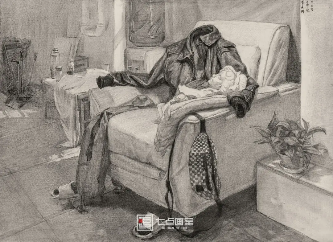 北京七点画室新生素描静物作品集