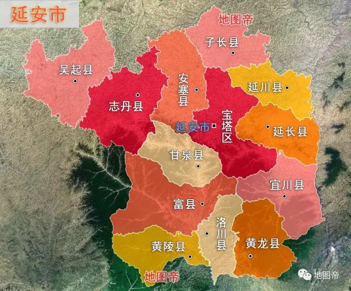 文章,請訂閱微信公號: 地圖帝 很多人認為延安的重要性