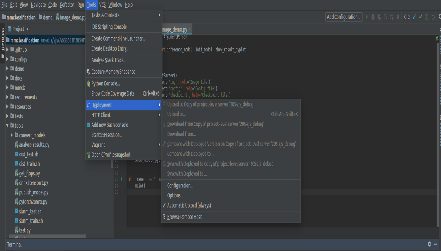 Pycharm ssh docker container 