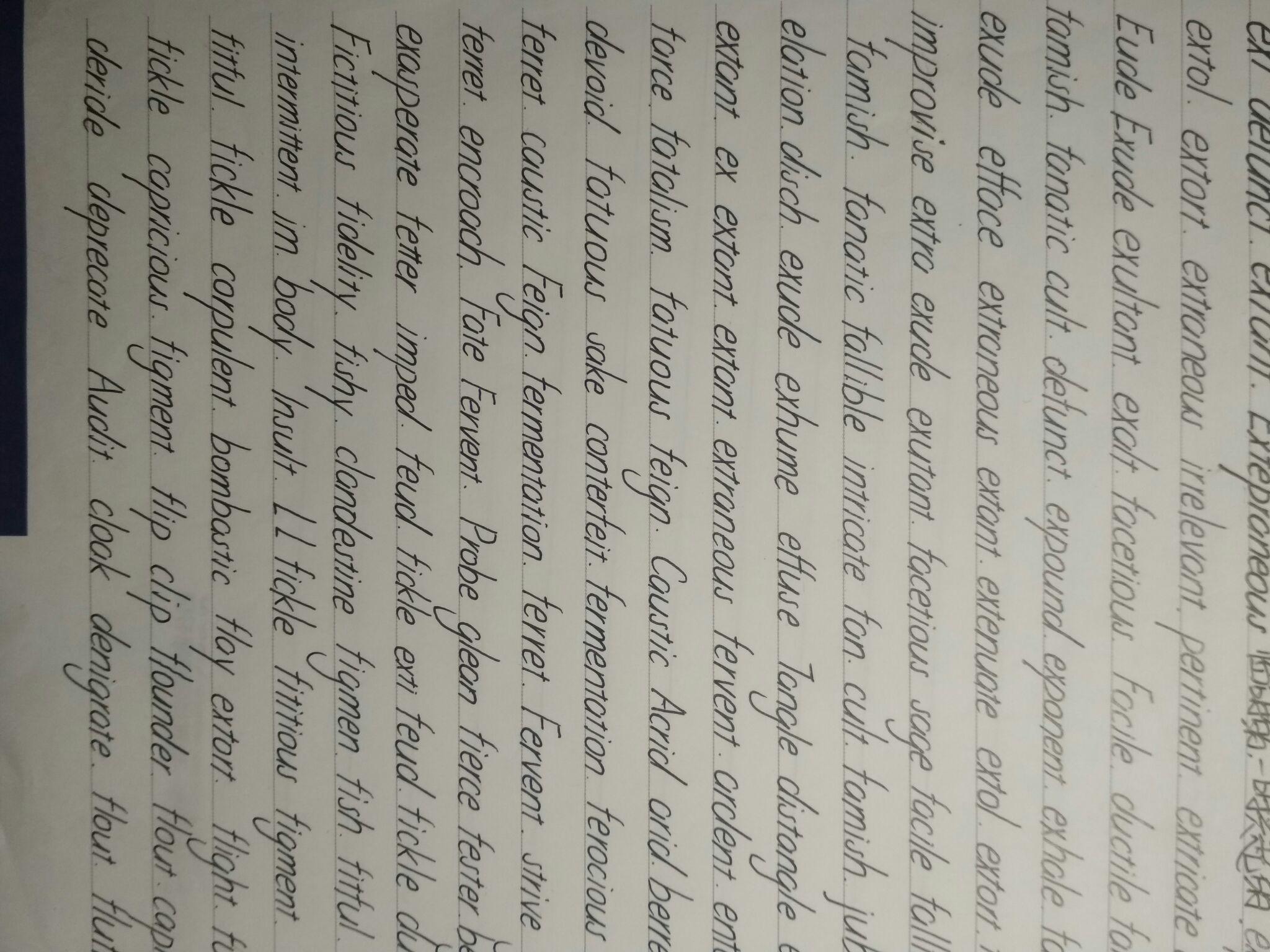 老外漂亮的手写体长什么样?把英文写的像印刷体一样整齐真的好吗?