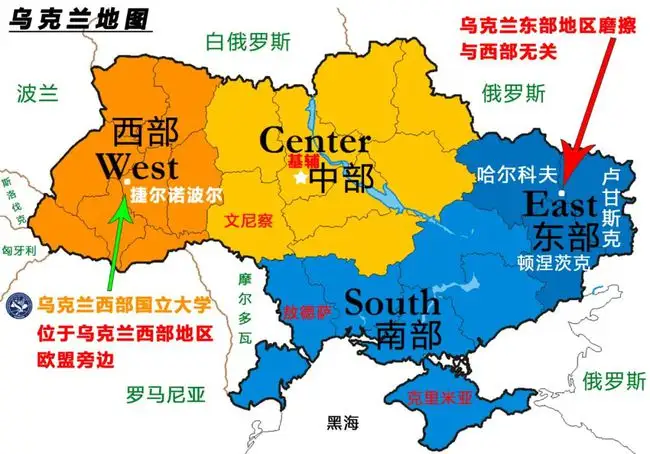 中国和乌克兰边界地图图片