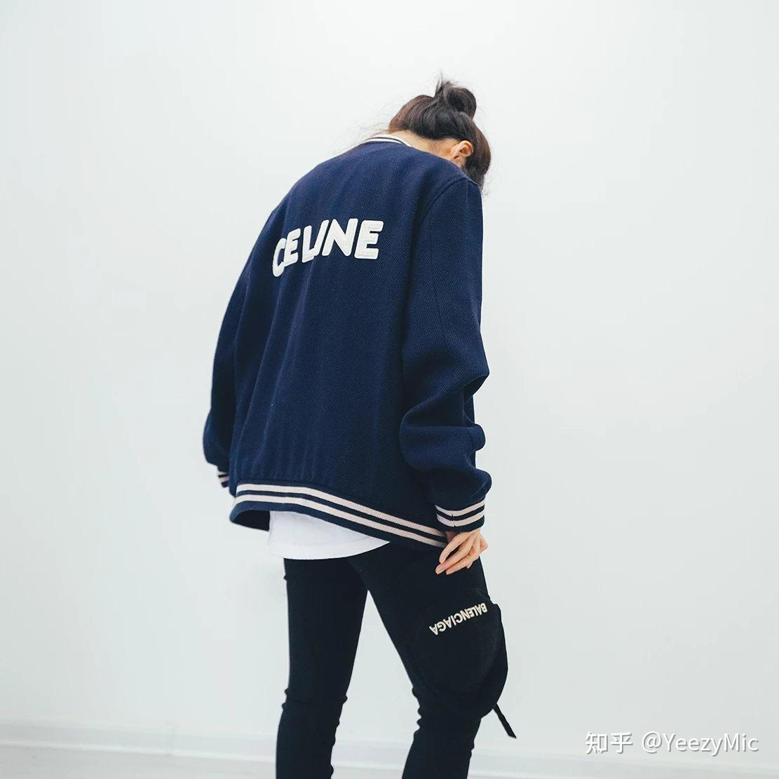 celine 赛琳 深蓝色棒球服外套