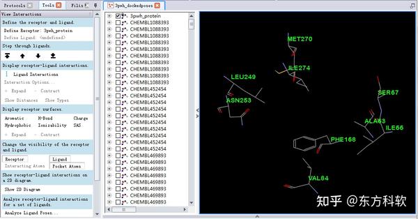 Discovery Studio官方教程（Help-Tutorials） 可视化分子对接非键作用 - 知乎
