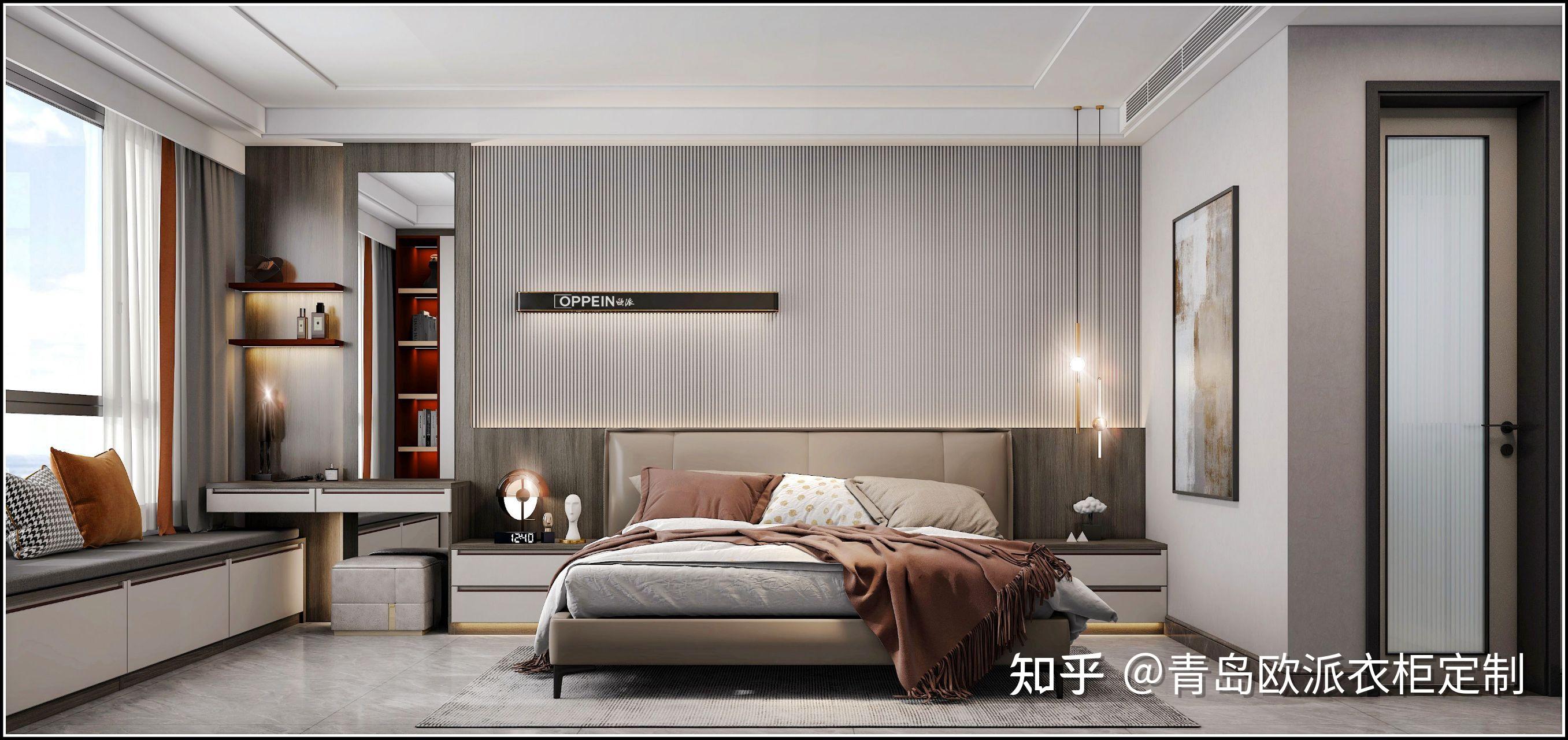 融创现代轻奢风格效果图青岛欧派衣柜