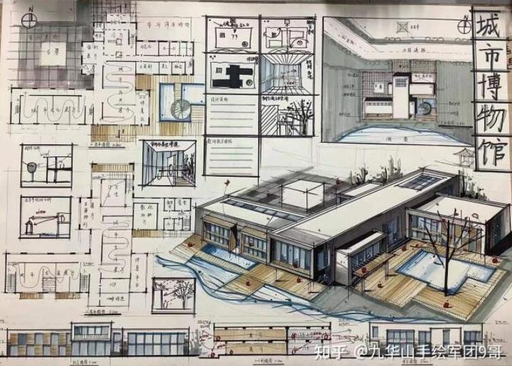 合肥工业大学建筑学考研建筑快题解析,合工大2016建筑快题真题解析!学生创新实践中心设计 - 知乎