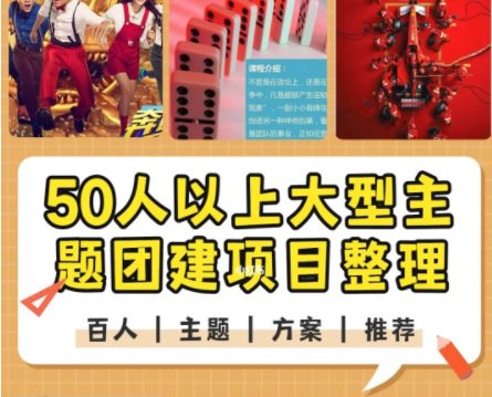团建活动🔥50人以上大型主题项目整理 - 知乎
