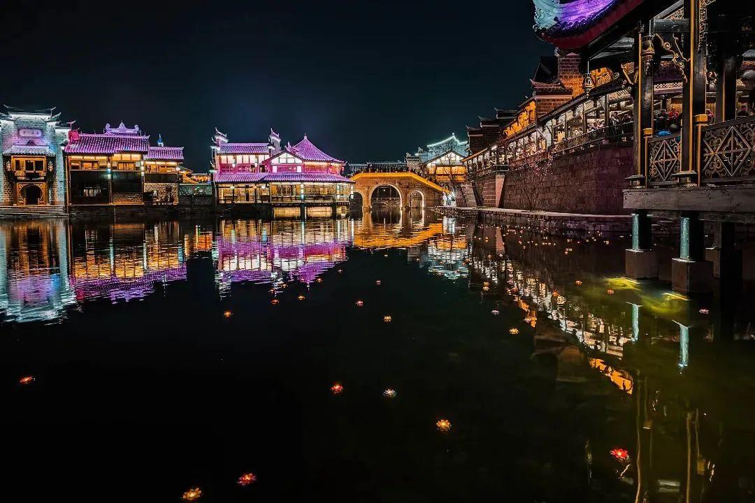 李庄古镇夜景图片