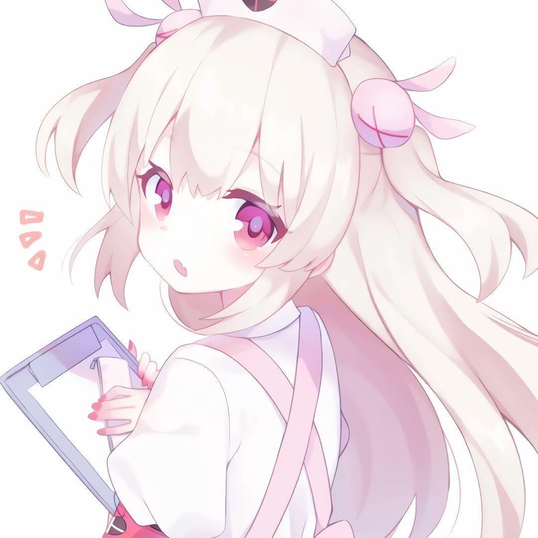 招桃花粉色系动漫温柔女生头像超可爱