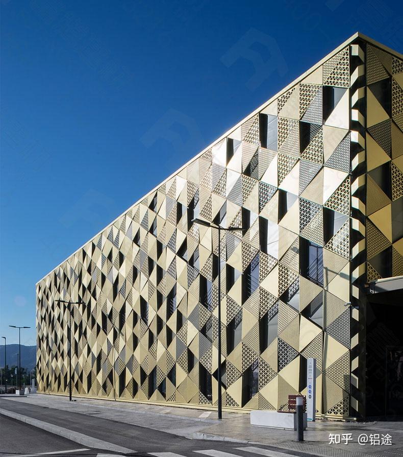 穿孔镂空铝单板吊顶效果图