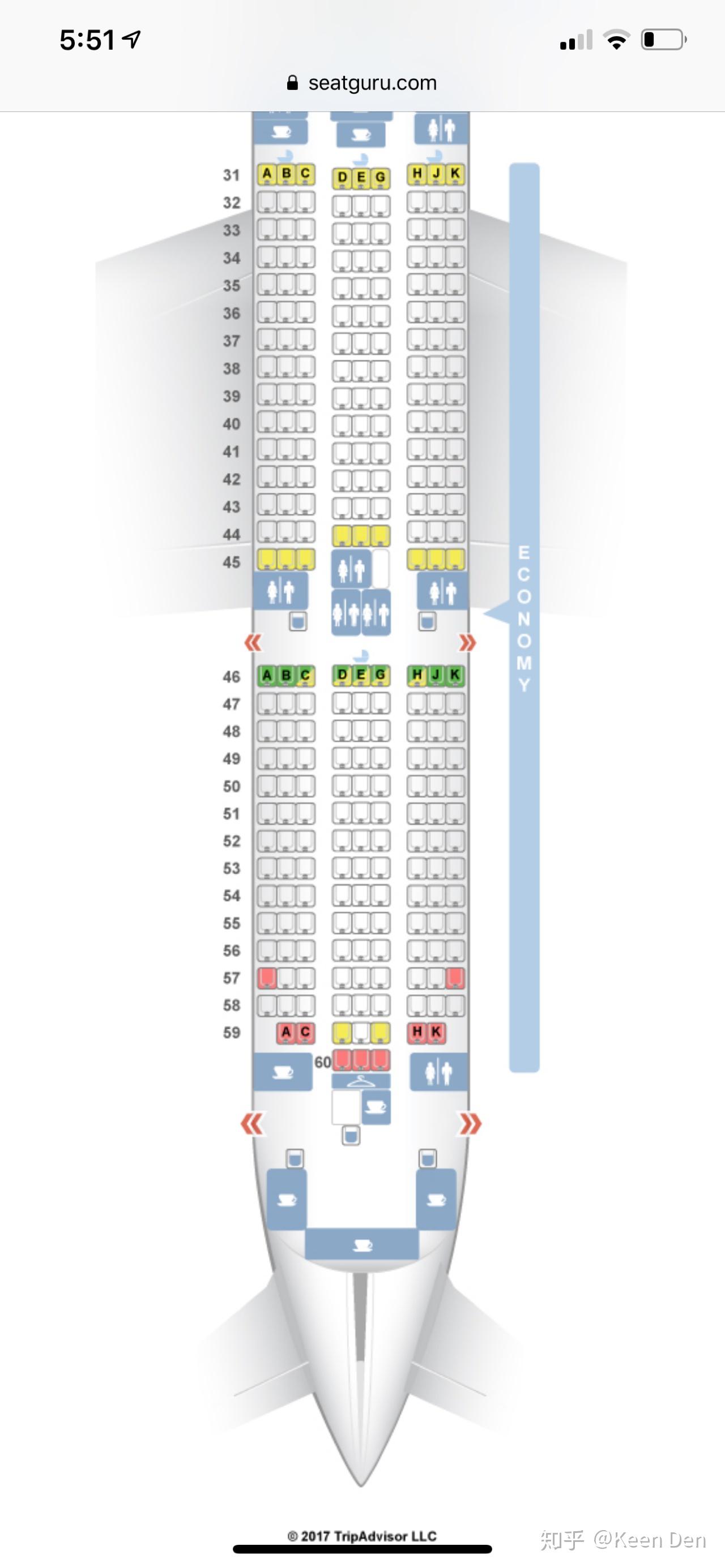 海南航空787—9座位图图片