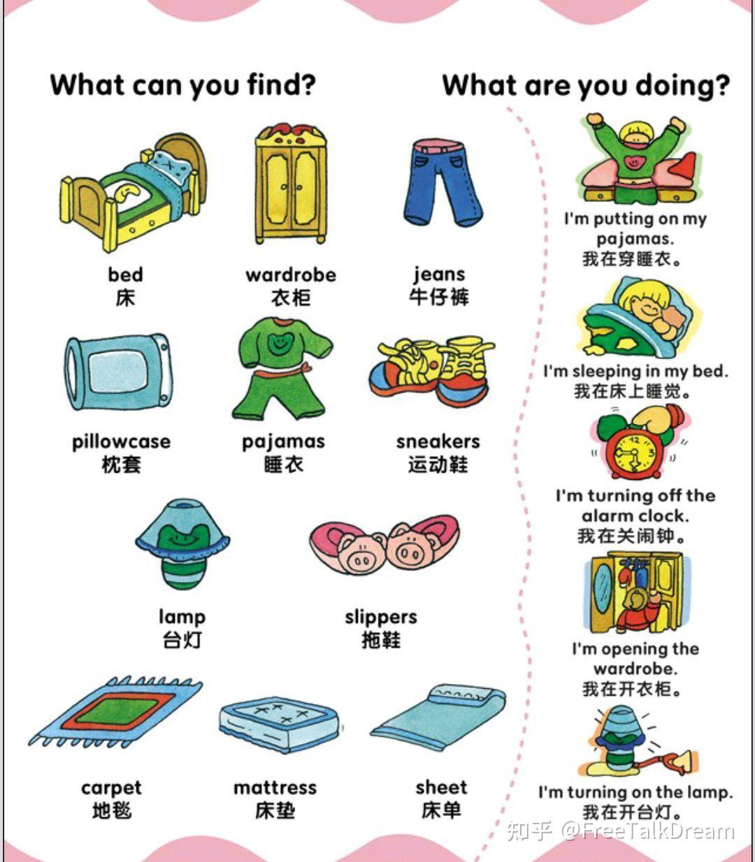 场景化英语词汇图片让孩子轻松记住生活常用词