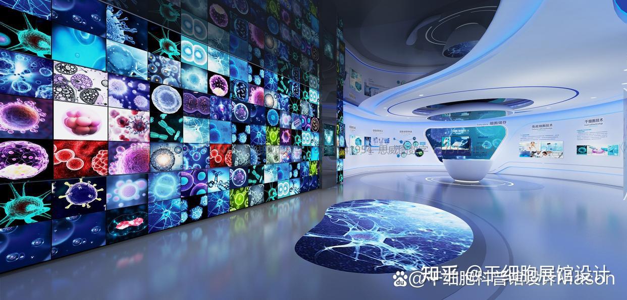思威图数字：长寿科技干细胞科普馆设计解析｜设计头部公司 | 细胞科学馆设计 | 细胞生命科技馆 | 再生医学展厅 | 生物科技展厅 | 沉浸式 ...