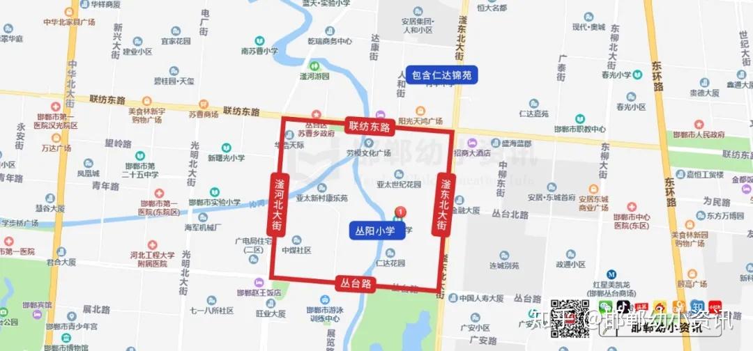 邯郸市实验小学浴新大街以东,中华大街以西,联纺路以南,望岭路以北