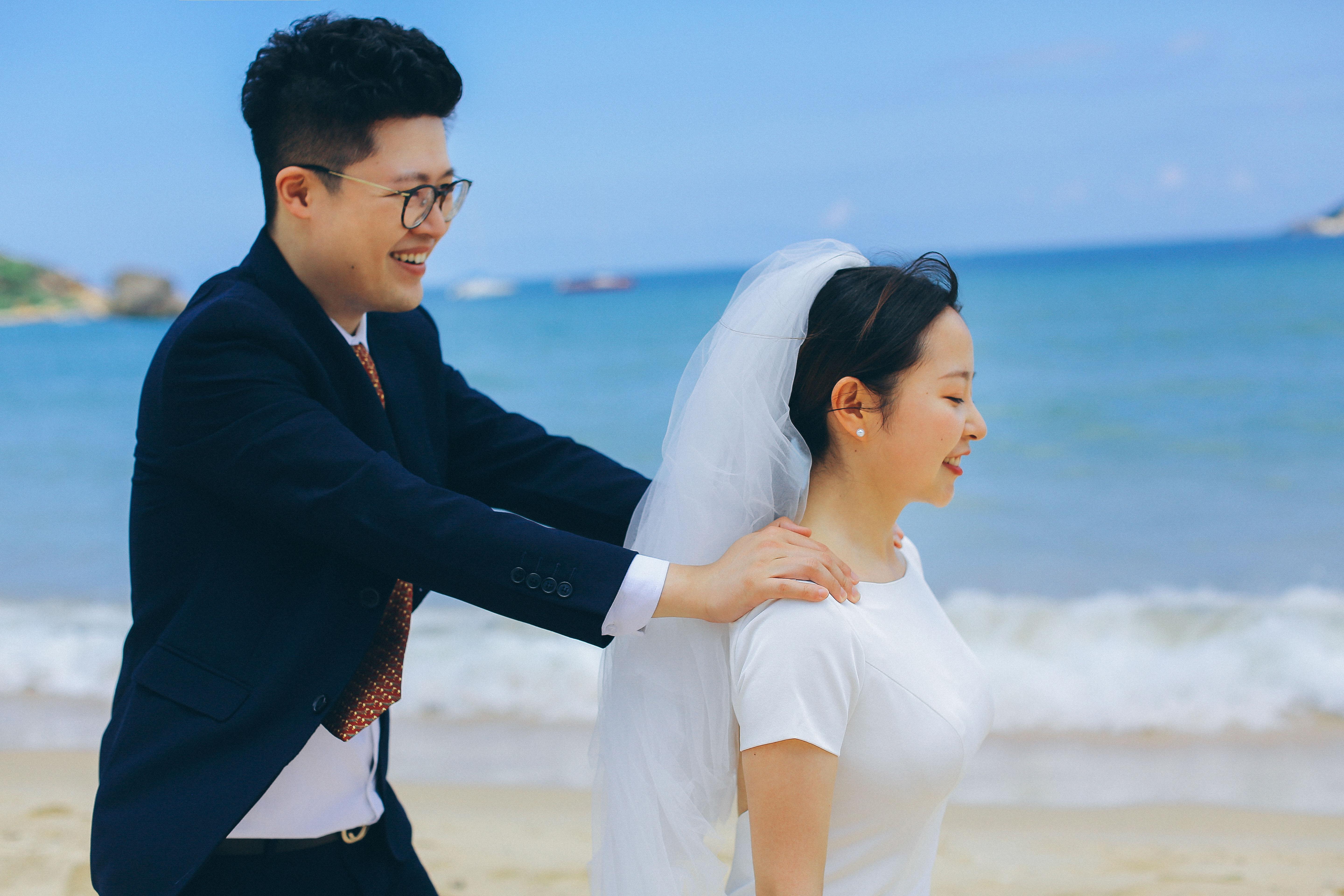 身高差30cm77的情侣怎么拍婚纱照