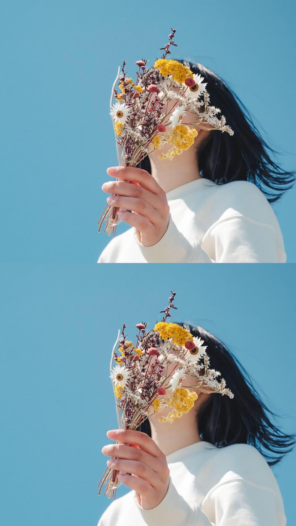 有没有人知道那种壁纸就是手拿花的壁纸