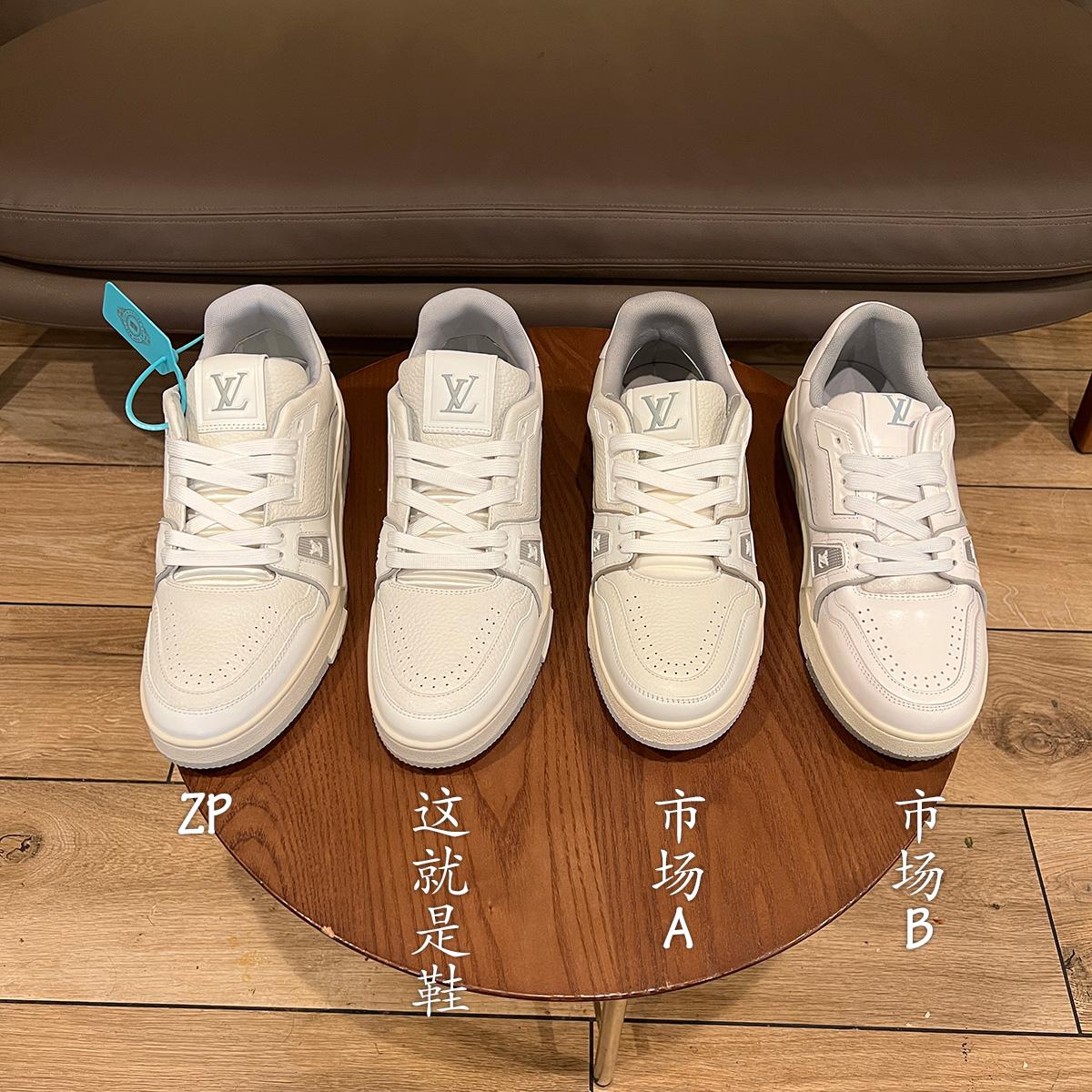 辨鞋真假第17弹:LOUIS VUITTON LV Trainer 白水泥 - 知乎