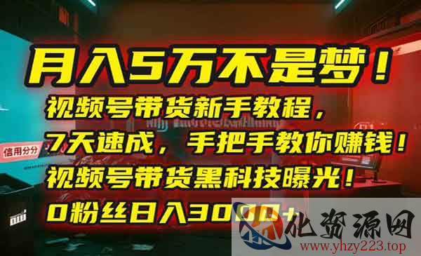 视频号带货速成_wwz