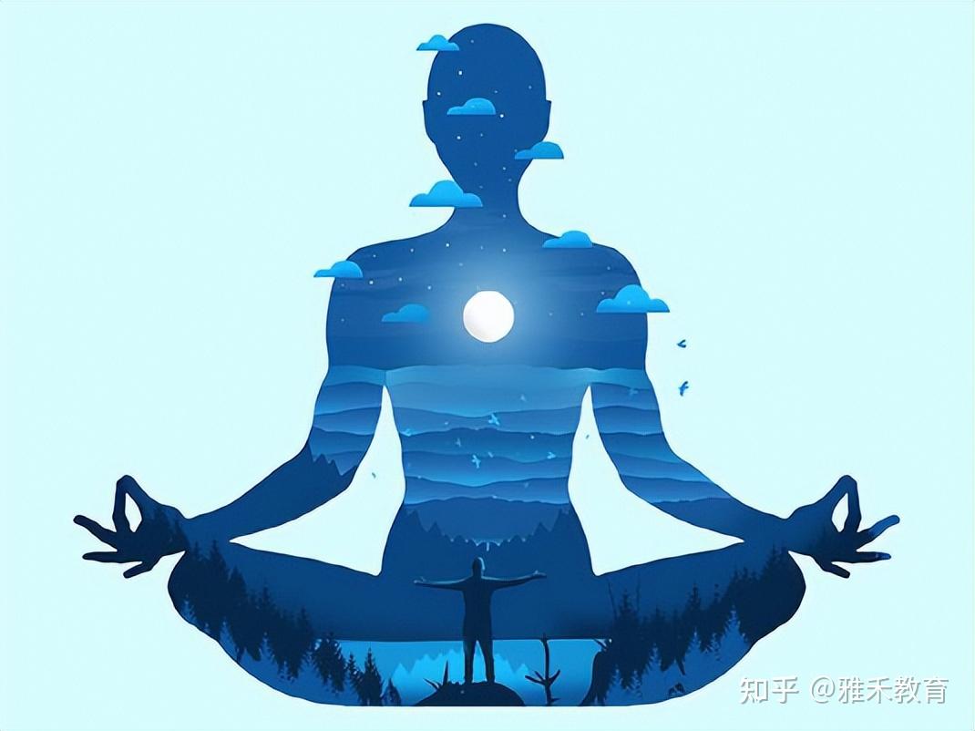 冥想一种放松补充能量的生活方式带心灵去旅行给大脑创造一个宁静的