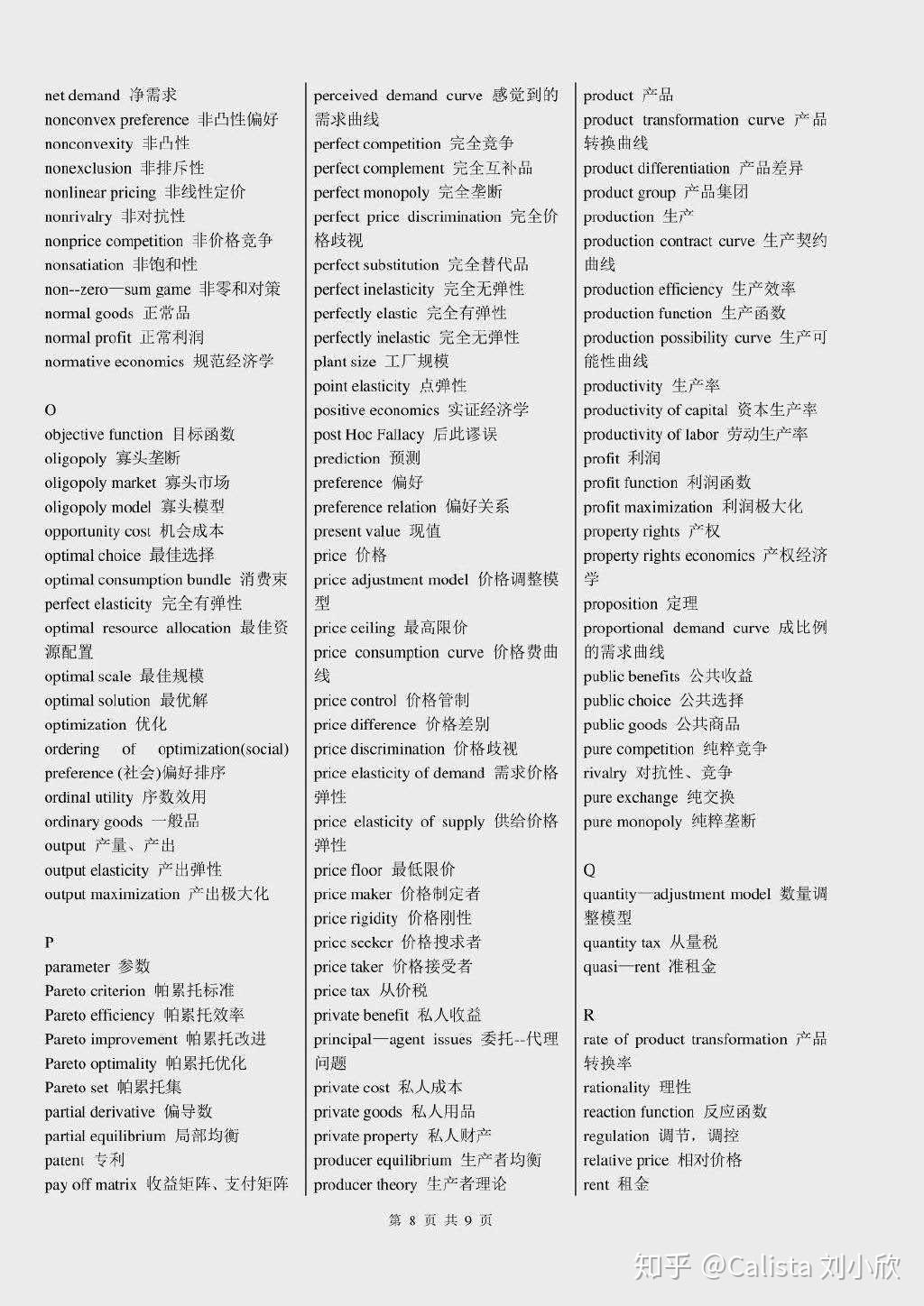 最全经济学英语词汇​​​ - 知乎