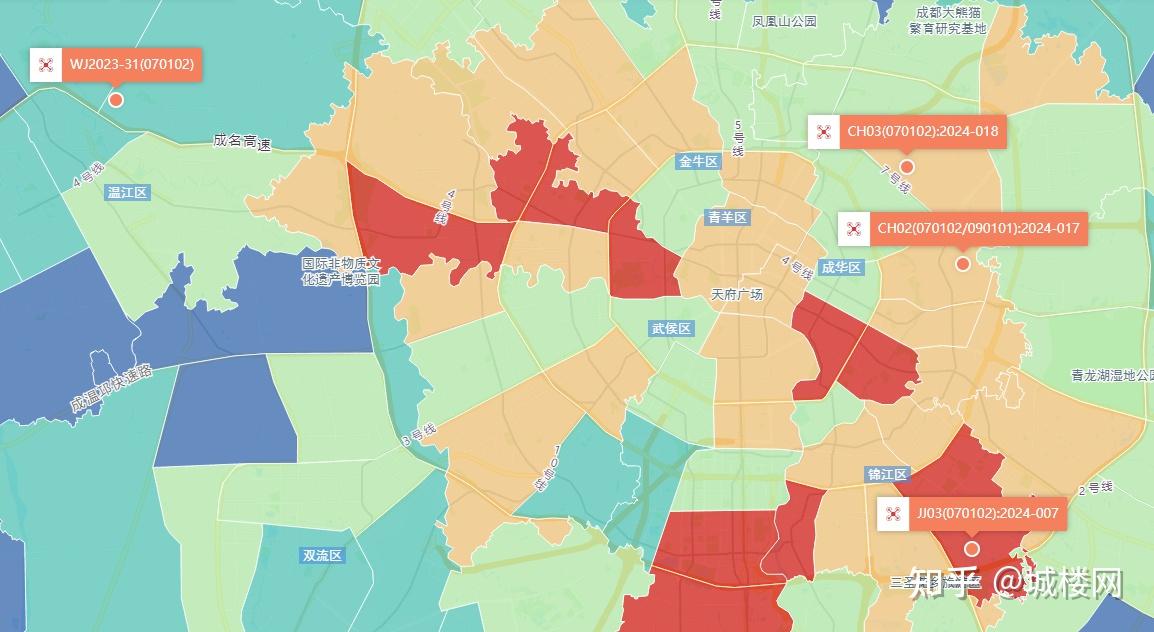 城楼财经|成都取消限购后首场土拍成交4宗宅地,揽金约40.6亿 - 知乎