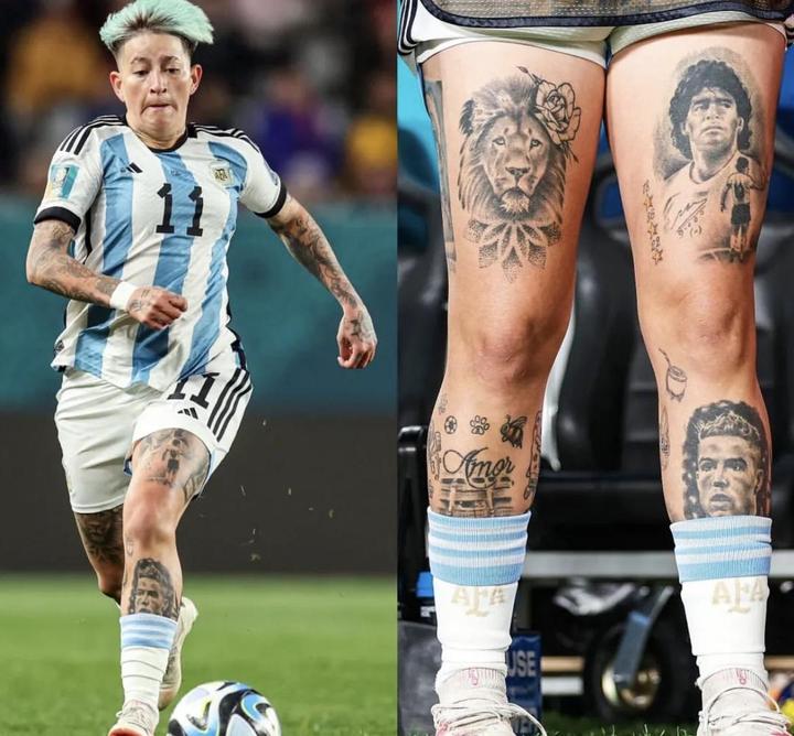 因c罗纹身遭批,阿根廷女足球员回应:爱c罗不等于讨厌梅西