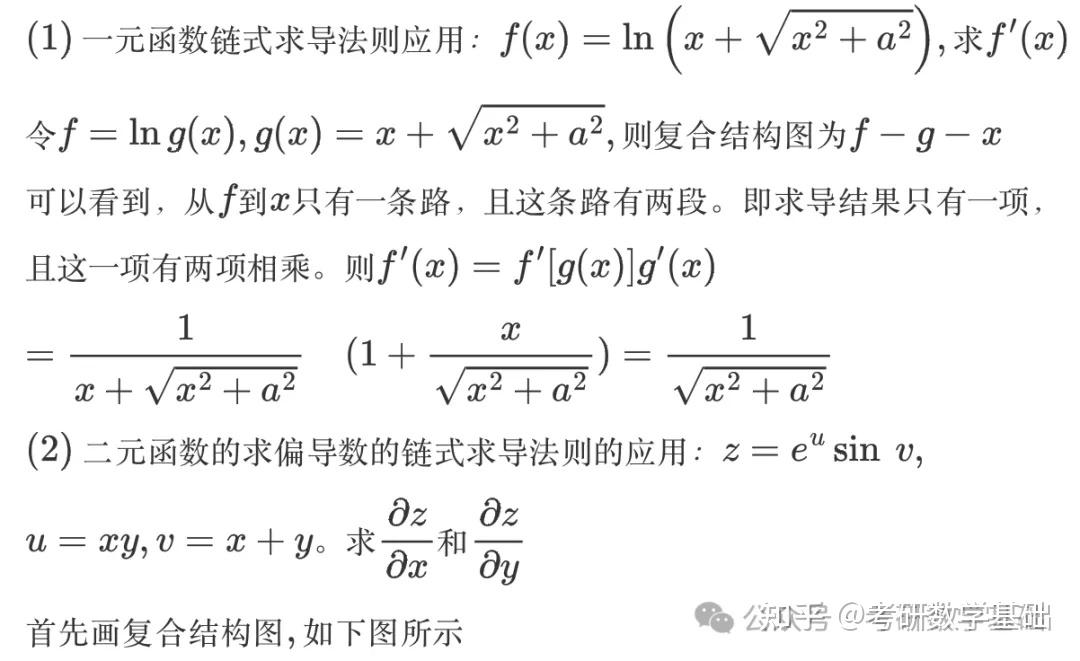 [重要]考研数学公式：一元函数导数的计算：(三)链式求导法则和微分形式不变性 - 知乎
