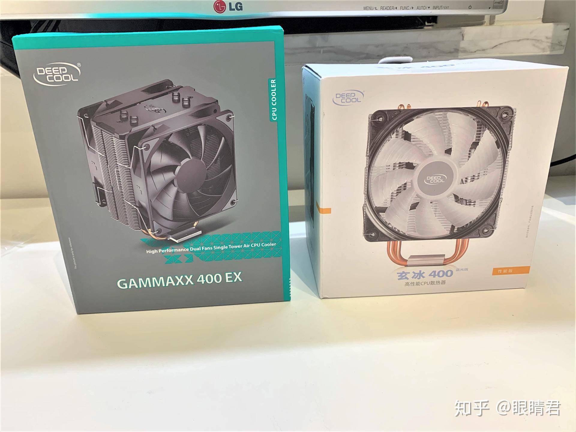 鳍片加量黑化双风扇玄冰400ex散热上机