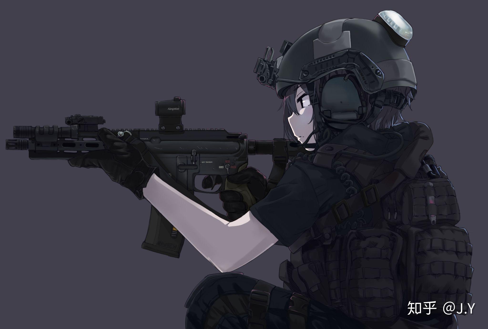 怎么才能把拿枪的少女的人设图画好并符合比例? - 知乎