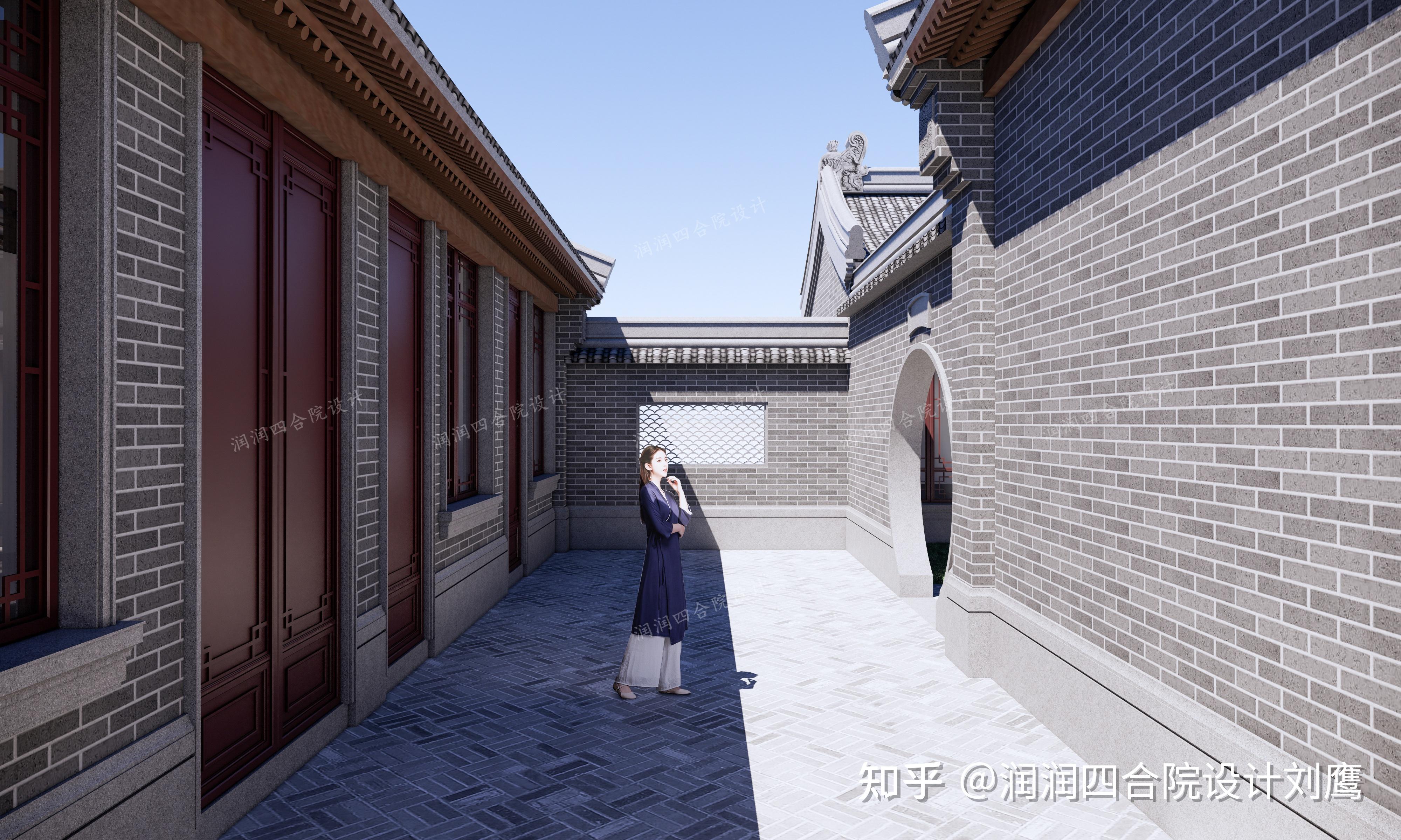 润润四合院设计:北方仿古一层四合院大宅27×30.3 - 知乎