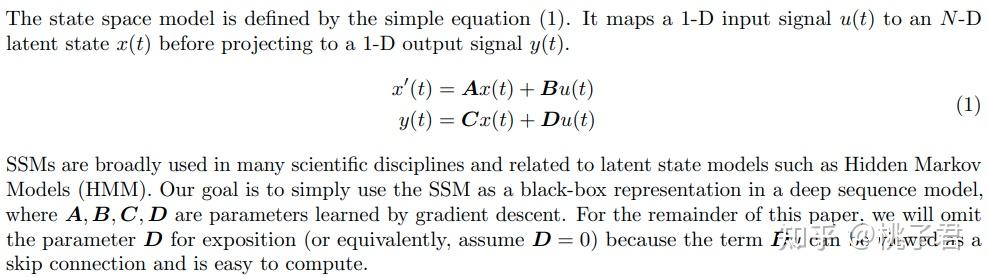 【论文】Efficiently Modeling Long Sequences with Structured State Spaces - 知乎