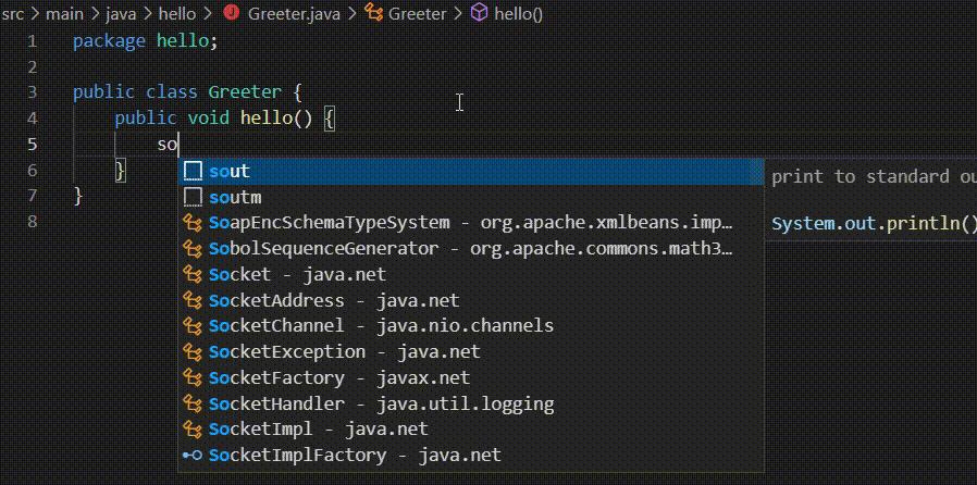 VS Code Java 3 月更新!支持 IntelliJ 风格的代码补全 - 知乎